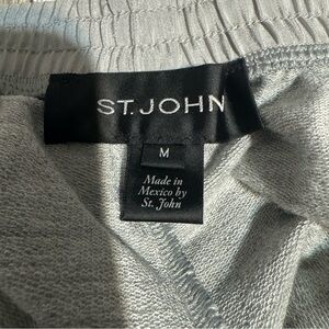 St. John Light Gray Viscose SILK Pants